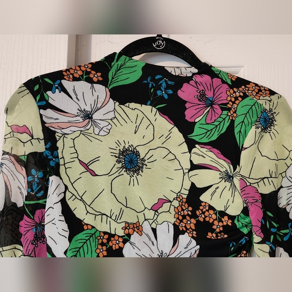 Juniors AFRM Los Angeles Limelight Bloom Blouse in Size S/P - Picture 5 of 9